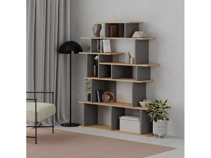 Етажерка APOLLON (дъб/антрацит)